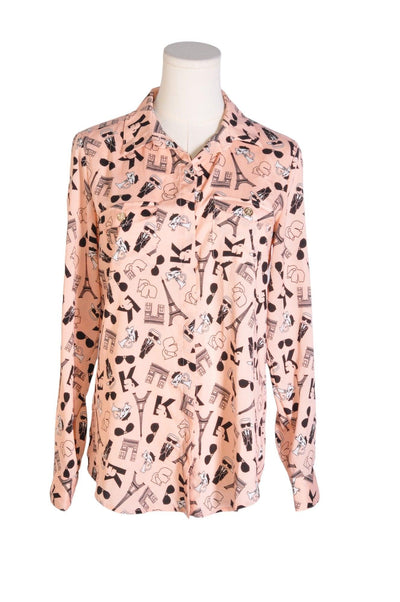 KARL LAGERFELD Women Button Down Tops Regular fit in Pink - Size XS | 49.99 $ KOOP