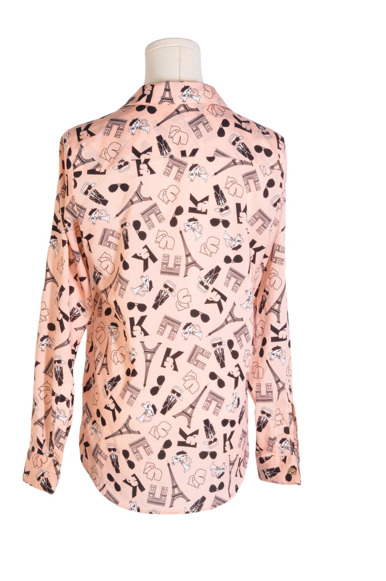 KARL LAGERFELD Women Button Down Tops Regular fit in Pink - Size XS | 49.99 $ KOOP