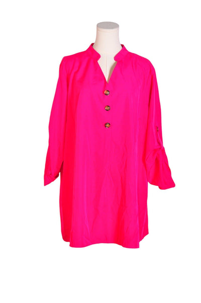 SHEIN Women Tunics Regular fit in Pink - Size 2XL | 9.99 $ KOOP