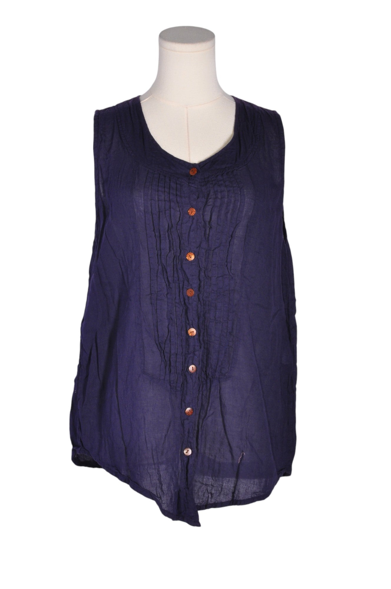 WORLD FOLK ART Women Button Down Tops Regular fit in Orange - Size M | 12.19 $ KOOP