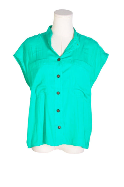 BANANA REPUBLIC Women Button Down Tops Regular fit in Green - Size S | 44.29 $ KOOP