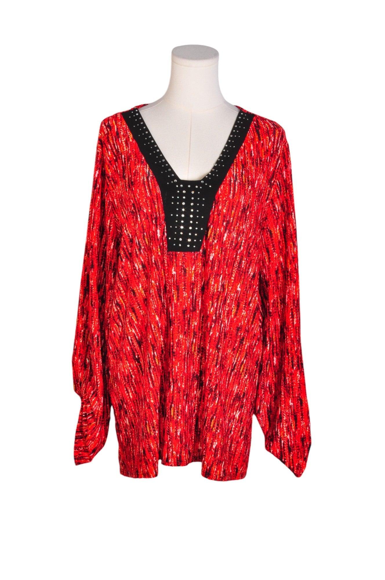 NOTATIONS Women Tunics Regular fit in Red - Size 3X | 13.25 $ KOOP