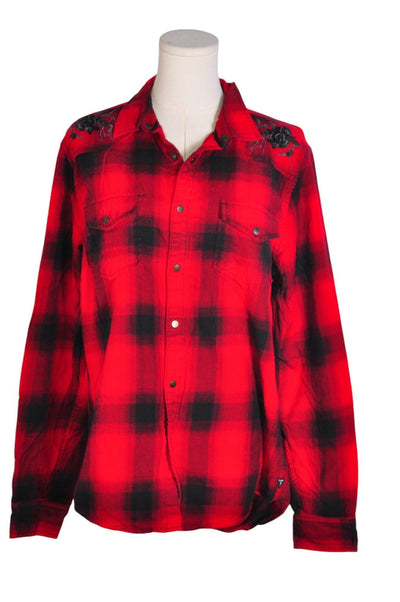 GUESS Women Button Down Tops Regular fit in Red - Size M | 22.3 $ KOOP