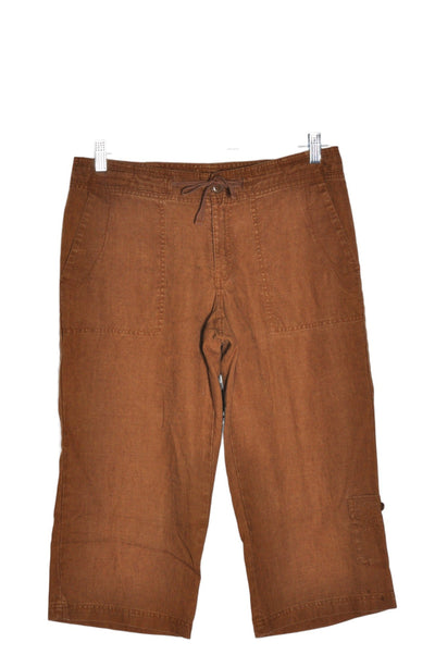 EDDIE BAUER Women Capri Pants Regular fit in Brown - Size 8 | 29.99 $ KOOP