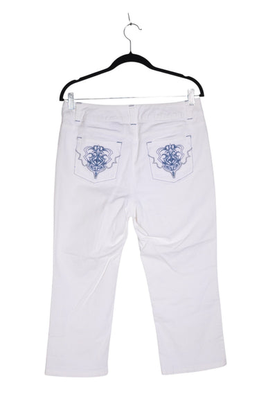 UNBRANDED Women Capri Pants Regular fit in White - Size 10 | 14.99 $ KOOP
