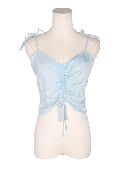 GUESS Women Crop Tops Regular fit in Blue - Size S | 22.3 $ KOOP