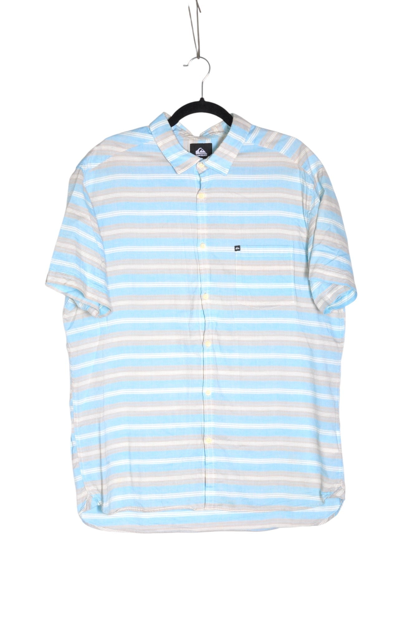 QUICKSILVER Men Button Down Tops Regular fit in Blue - Size XL | 29.99 $ KOOP