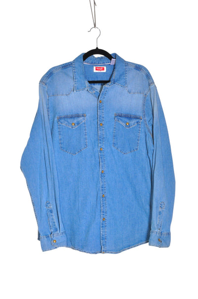WRANGLER Men Denim Tops Regular fit in Blue - Size XL | 20.9 $ KOOP