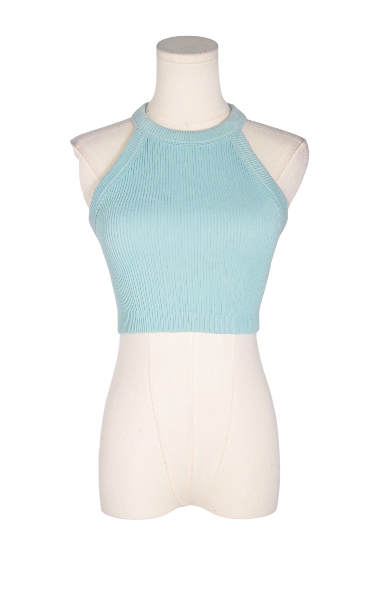 AERIE Women Crop Tops Regular fit in Blue - Size M | 19.99 $ KOOP