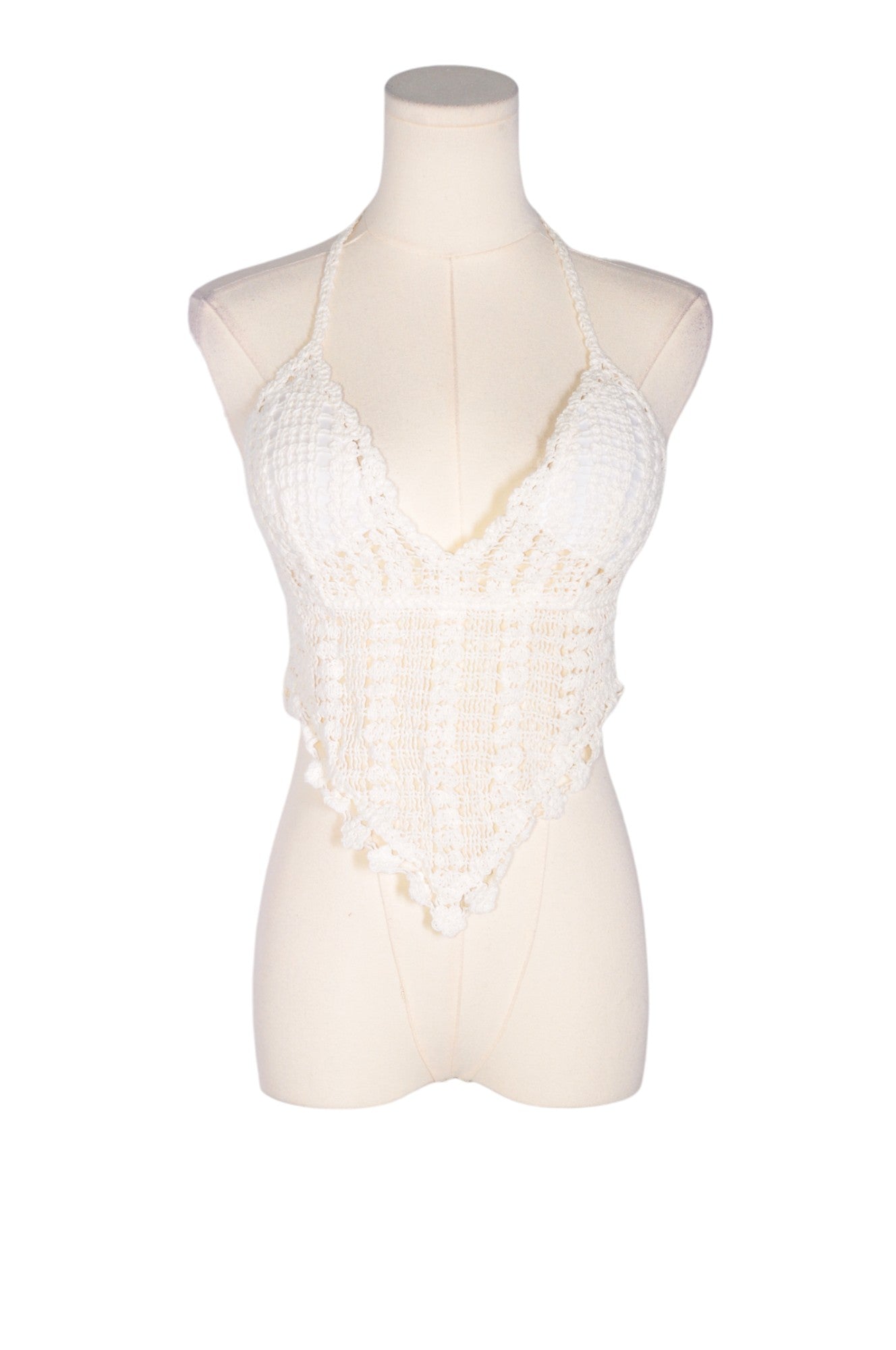 SHEIN Women Halter Tops Regular fit in White - Size 6 | 9.99 $ KOOP