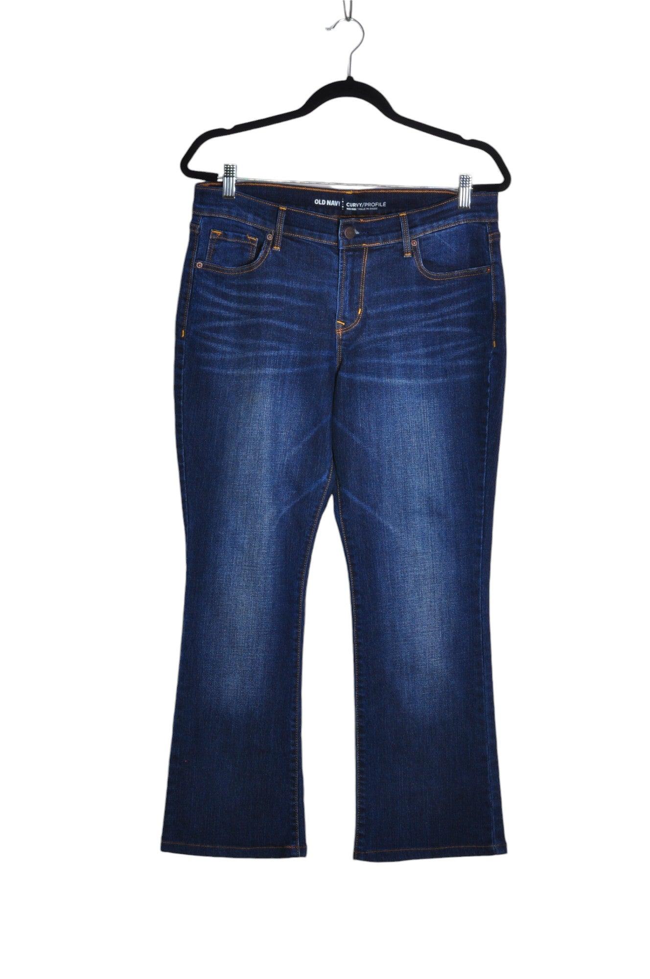 OLD NAVY Women Straight-Legged Jeans Regular fit in Blue - Size 12 | 13.99 $ KOOP