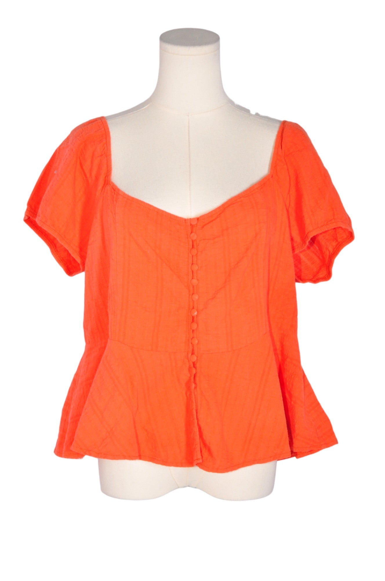 FOREVER 21 Women Blouses Regular fit in Orange - Size 1X | 9.99 $ KOOP