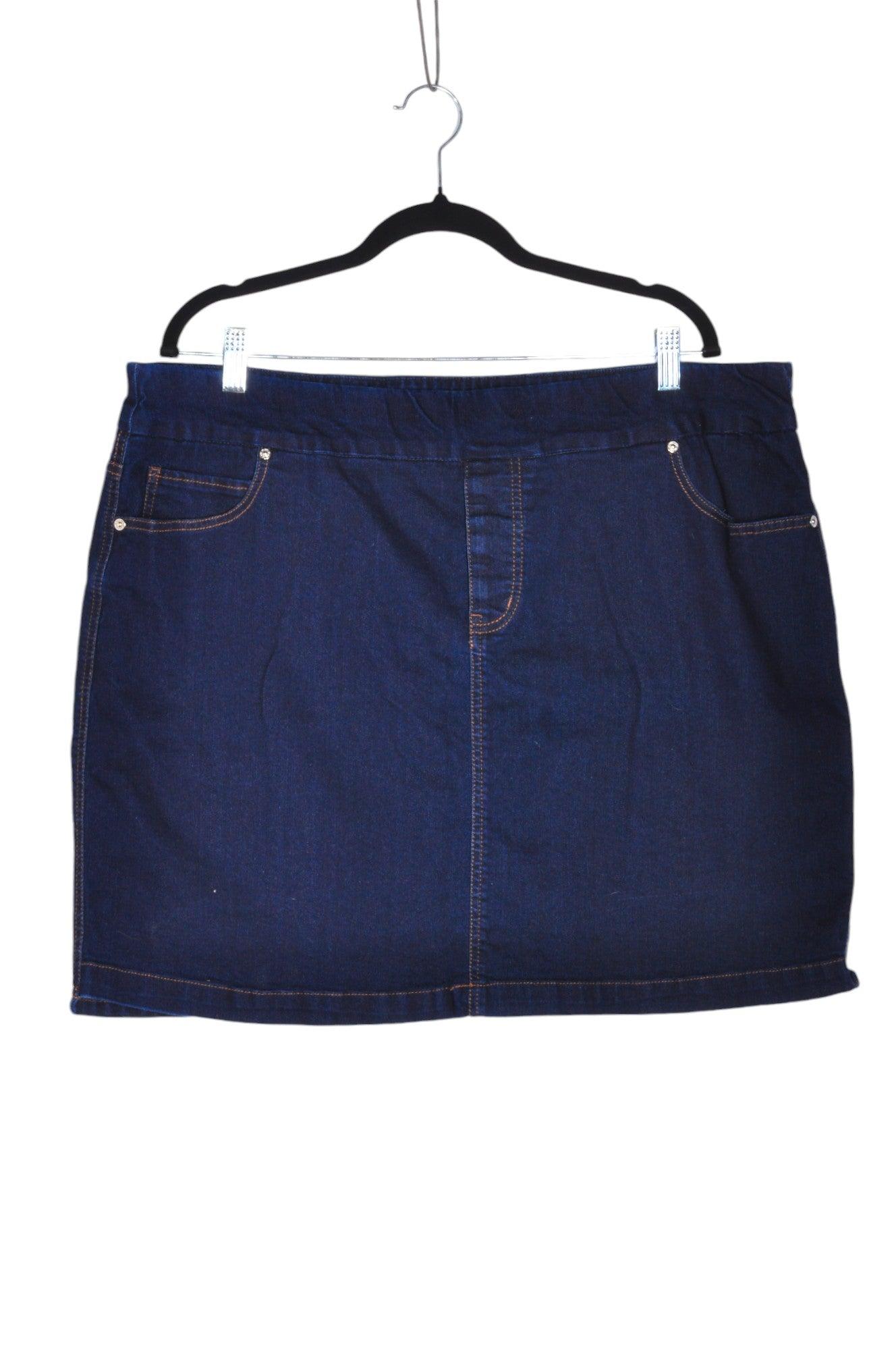 UNBRANDED Women Denim Skirts Regular fit in Blue - Size 1X | 12 $ KOOP