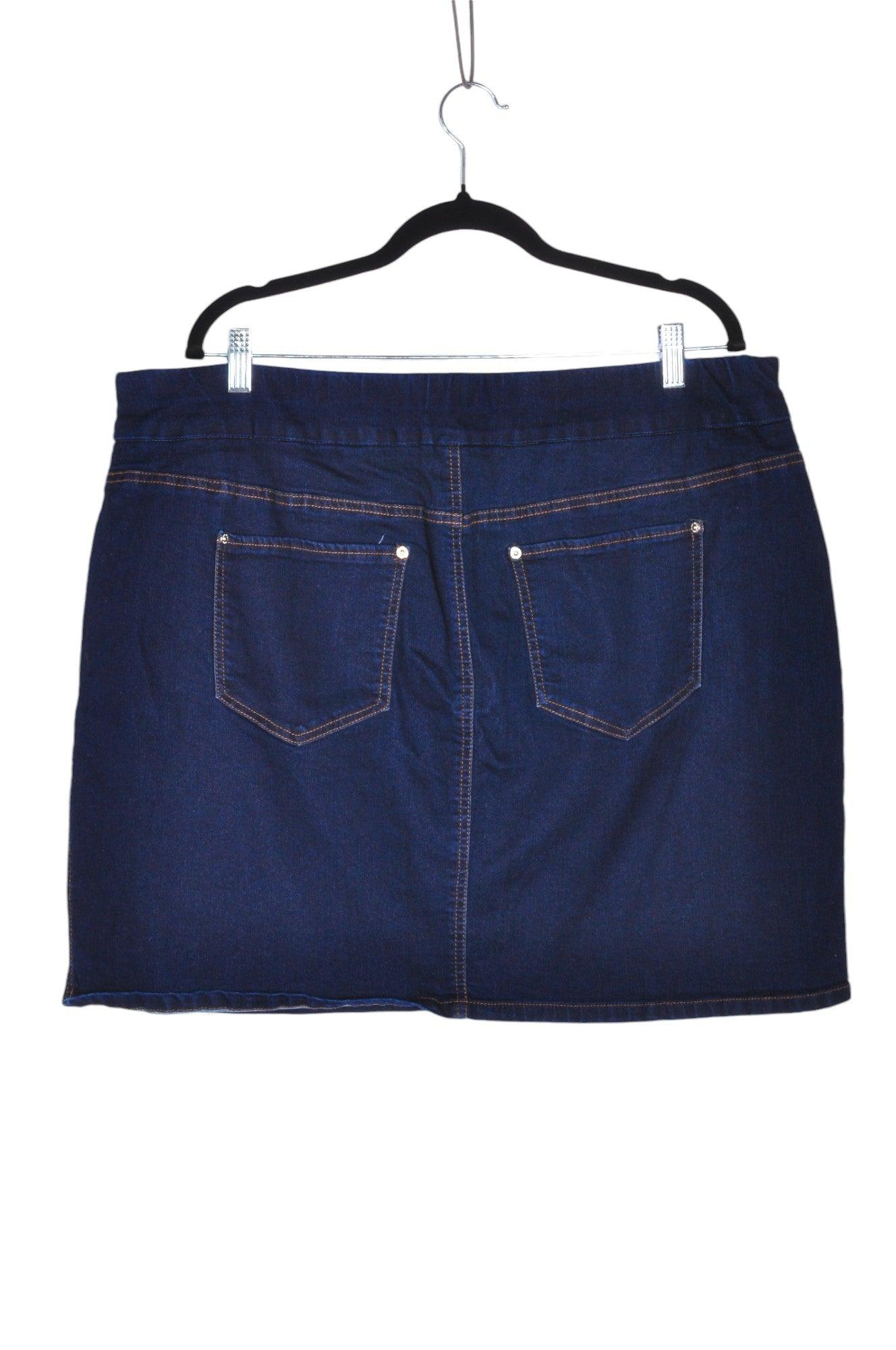 UNBRANDED Women Denim Skirts Regular fit in Blue - Size 1X | 12 $ KOOP