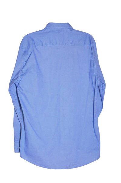 OLIVIER + HARRIS Men Button Down Tops Regular fit in Blue - Size 16 | 13.25 $ KOOP