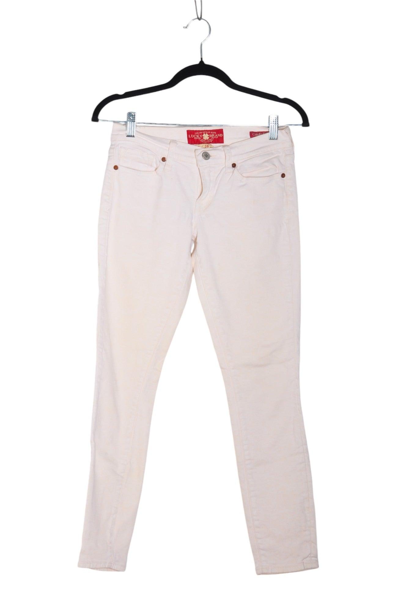 LUCKY BRAND Women Straight-Legged Jeans Regular fit in White - Size 26 | 18 $ KOOP