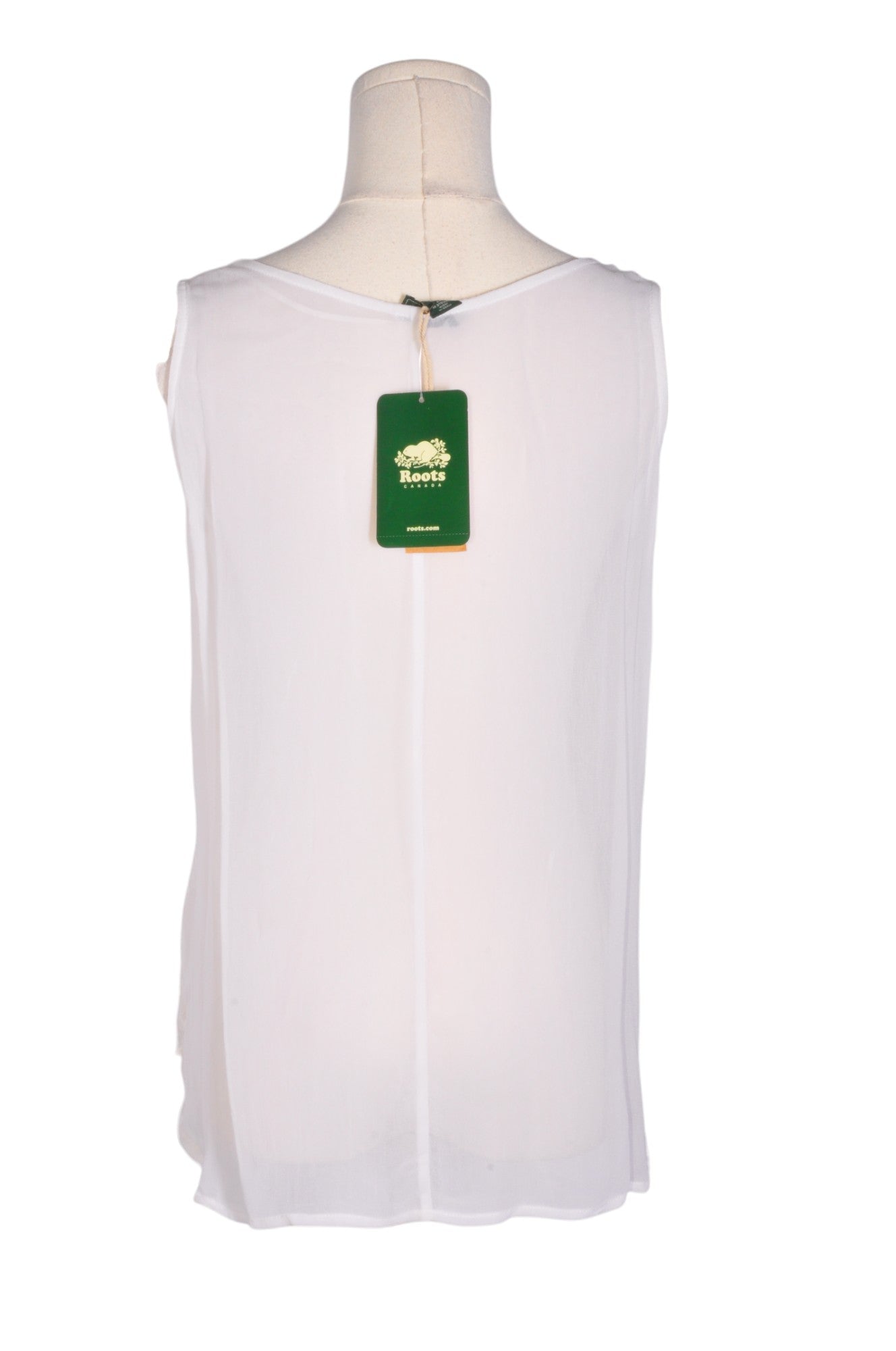 ROOTS Women Tank Tops Regular fit in White - Size M | 19.99 $ KOOP