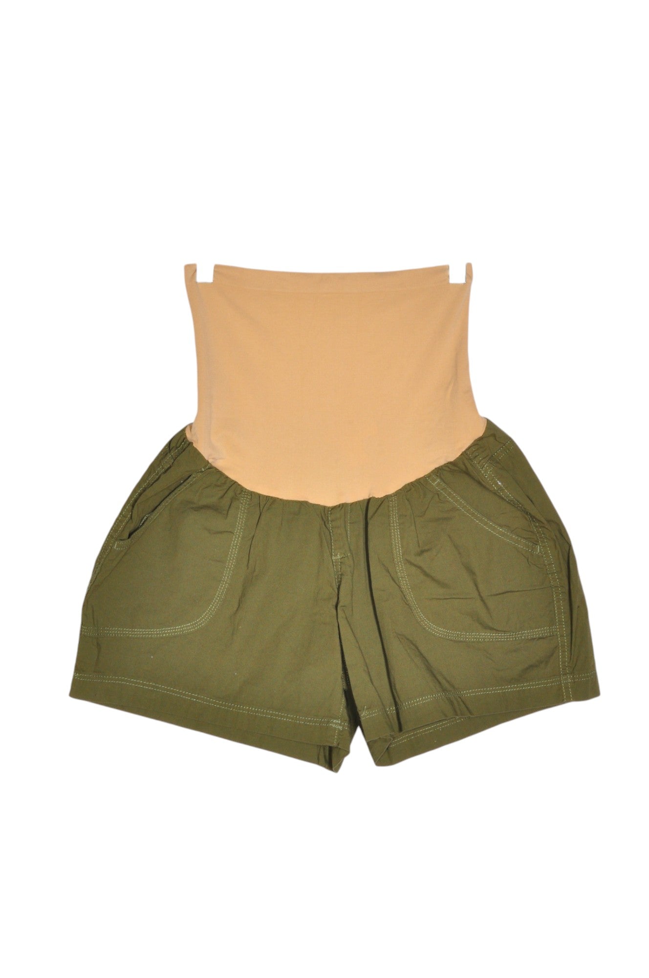 MOTHERHOOD Women Classic Shorts Regular fit in Green - Size L | 13.99 $ KOOP