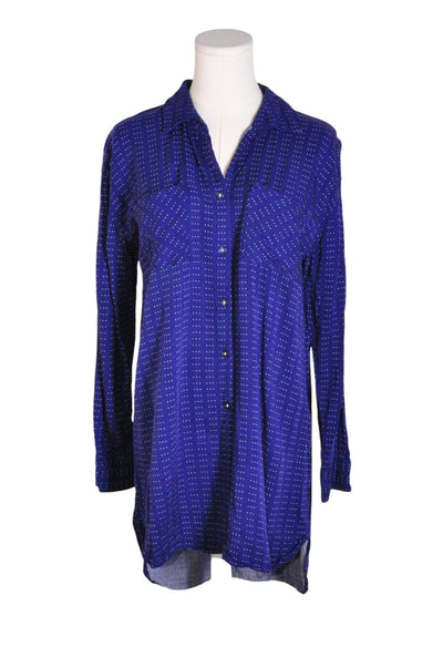 MONK & LOU Women Button Down Tops Regular fit in Blue - Size S | 29.99 $ KOOP