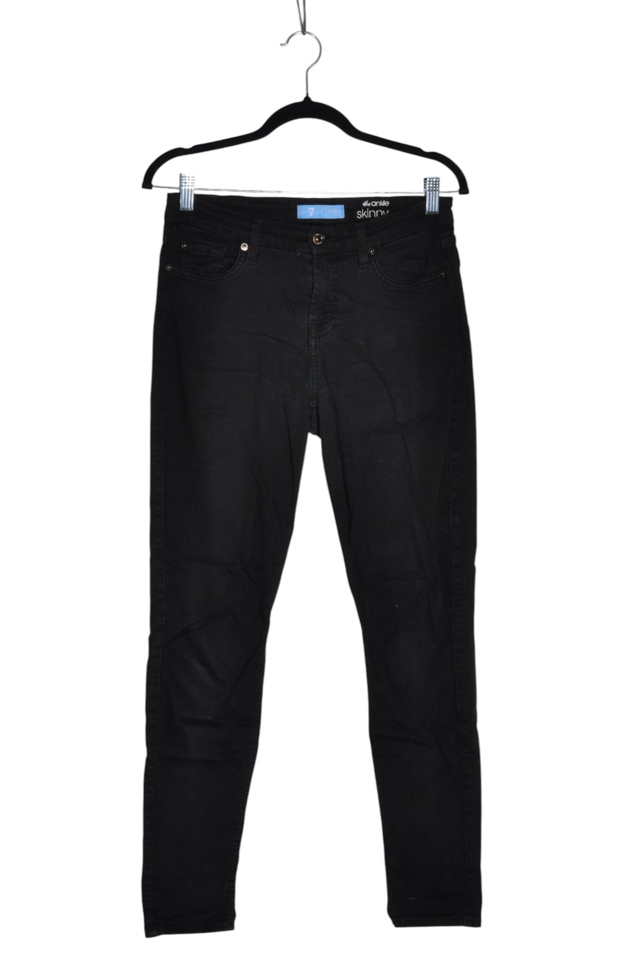 7 FOR ALL MANKIND Women Skinny Jeans Regular fit in Black - Size M | 34.29 $ KOOP