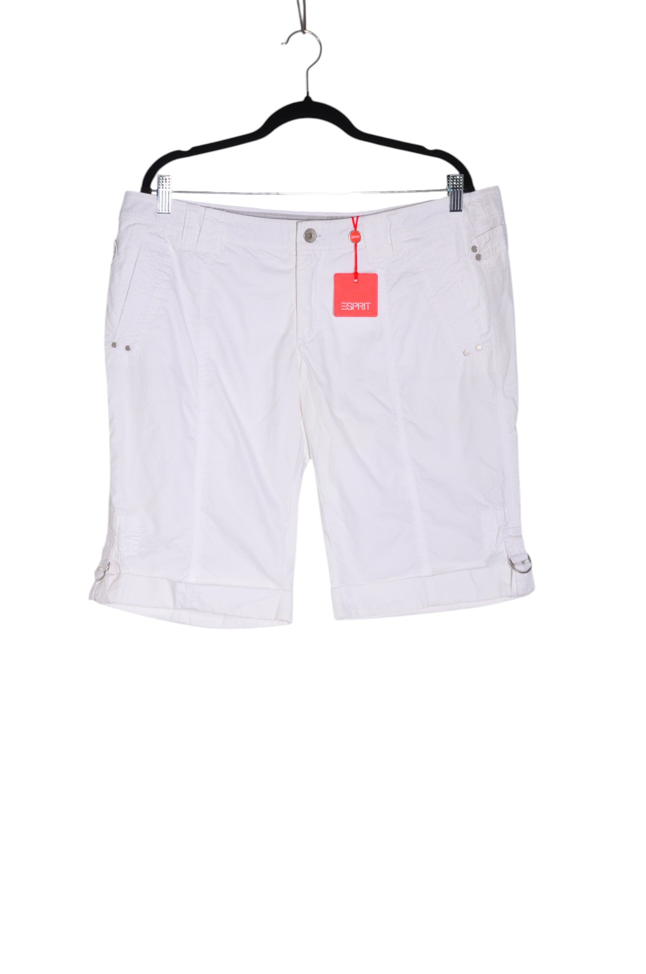 ESPRIT Women Classic Shorts Regular fit in White - Size 14 | 16.5 $ KOOP