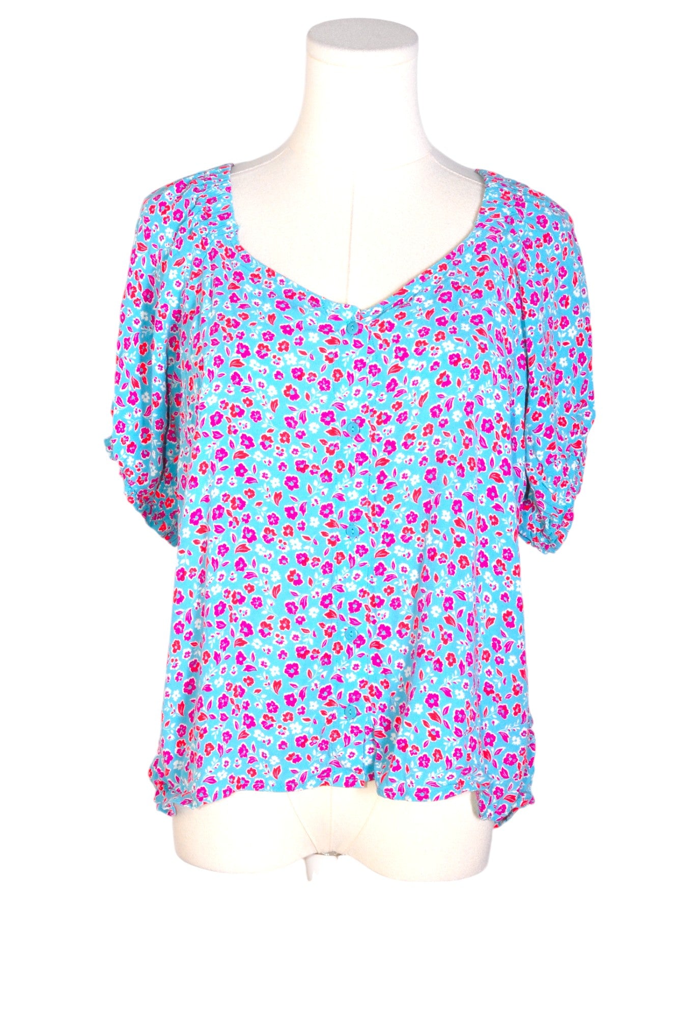 SUZY SHIER Women Blouses Regular fit in Blue - Size L | 9.99 $ KOOP