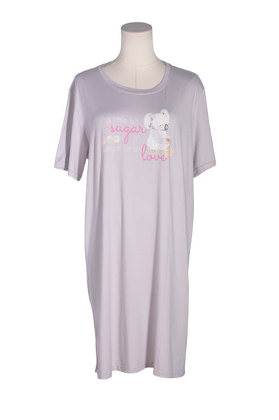 LA VIE EN ROSE Women Night Wear Regular fit in Gray - Size L | 15.3 $ KOOP