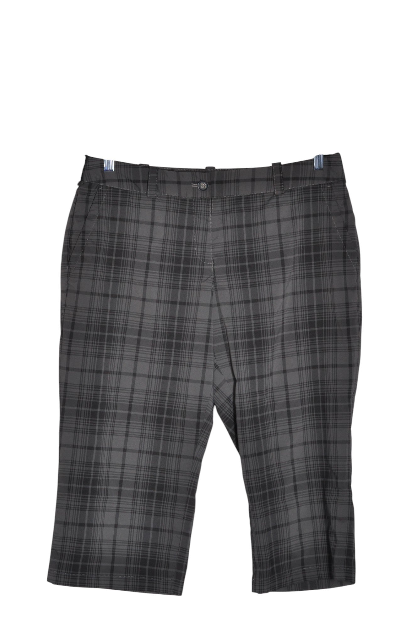 NIKE Women Capri Pants Regular fit in Gray - Size 12 | 32.29 $ KOOP