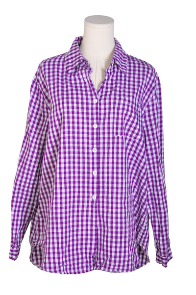 UNBRANDED Women Button Down Tops Regular fit in Purple - Size 1XL | 9.99 $ KOOP