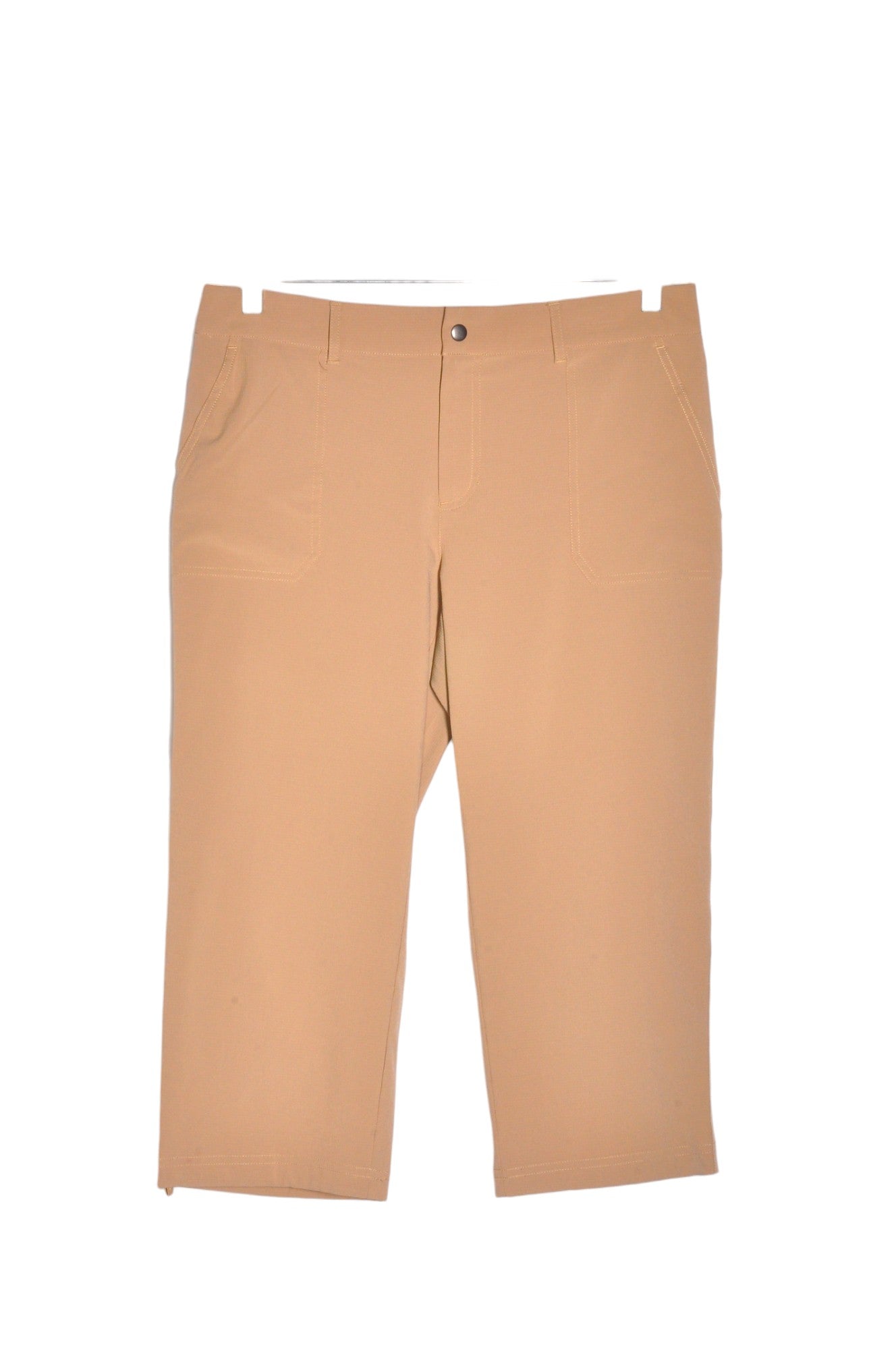 UNBRANDED Women Capri Pants Regular fit in Beige - Size 10 | 14.99 $ KOOP