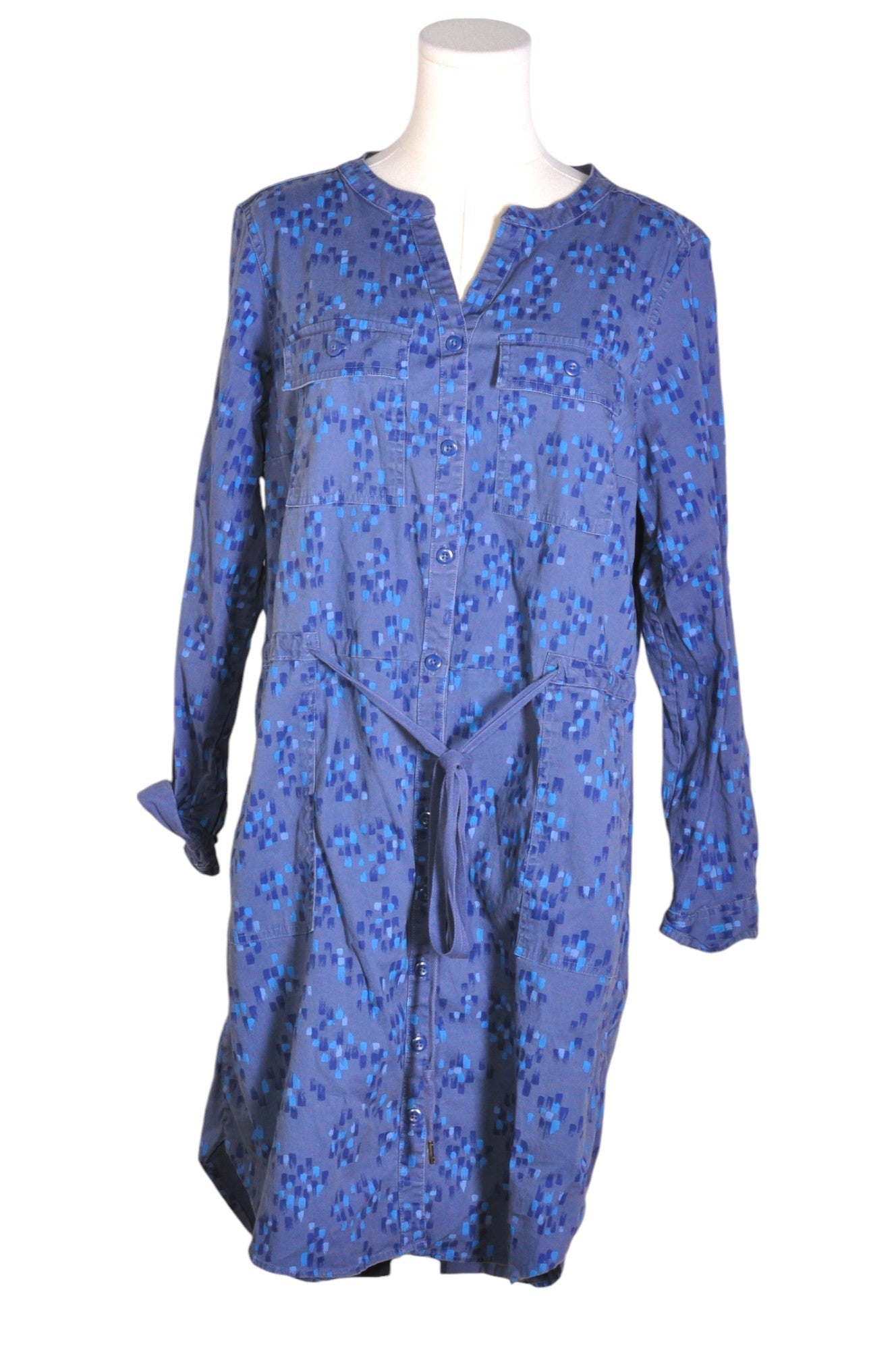 L.L. BEAN Women Wrap Dresses Regular fit in Blue - Size L | 37.29 $ KOOP