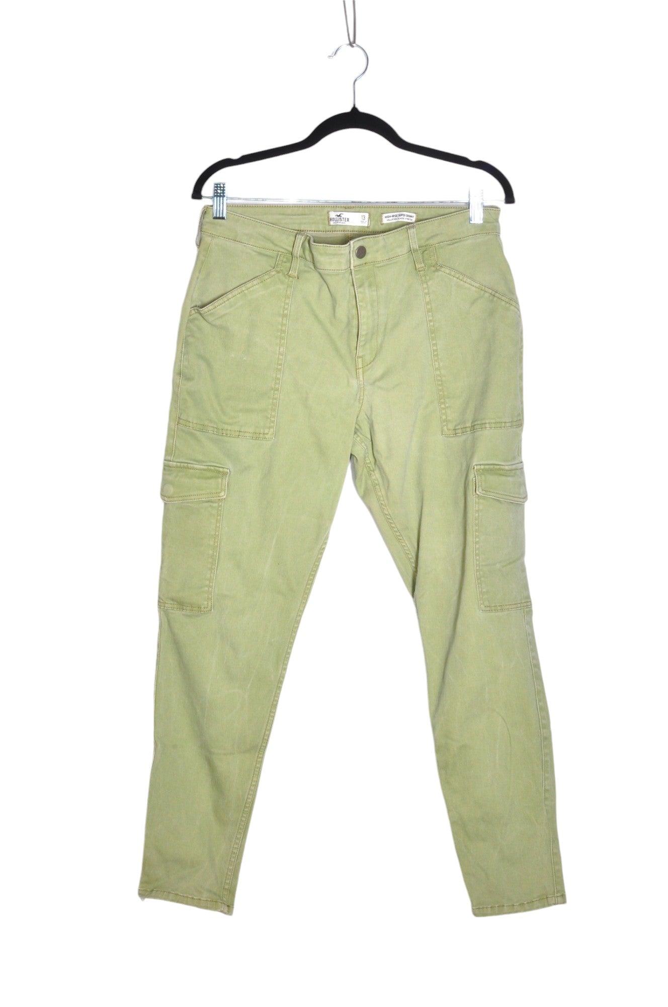 HOLLISTER Women Straight-Legged Jeans Regular fit in Green - Size 13 | 15.95 $ KOOP