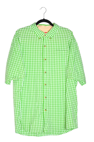 WRANGLER Men Button Down Tops Regular fit in Green - Size XL | 22.2 $ KOOP