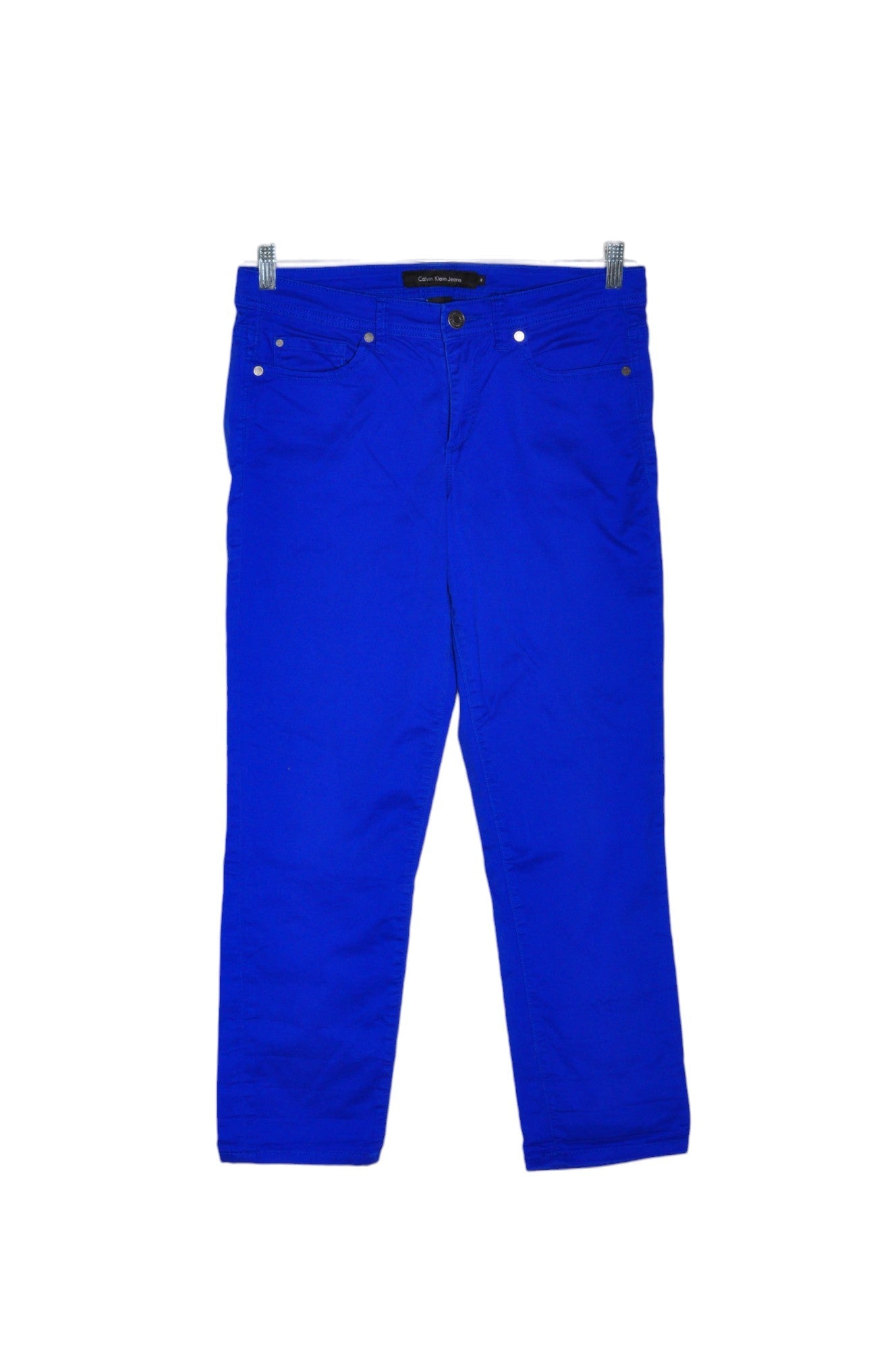 CALVIN KLEIN Women Work Pants Regular fit in Blue - Size 8 | 34.29 $ KOOP