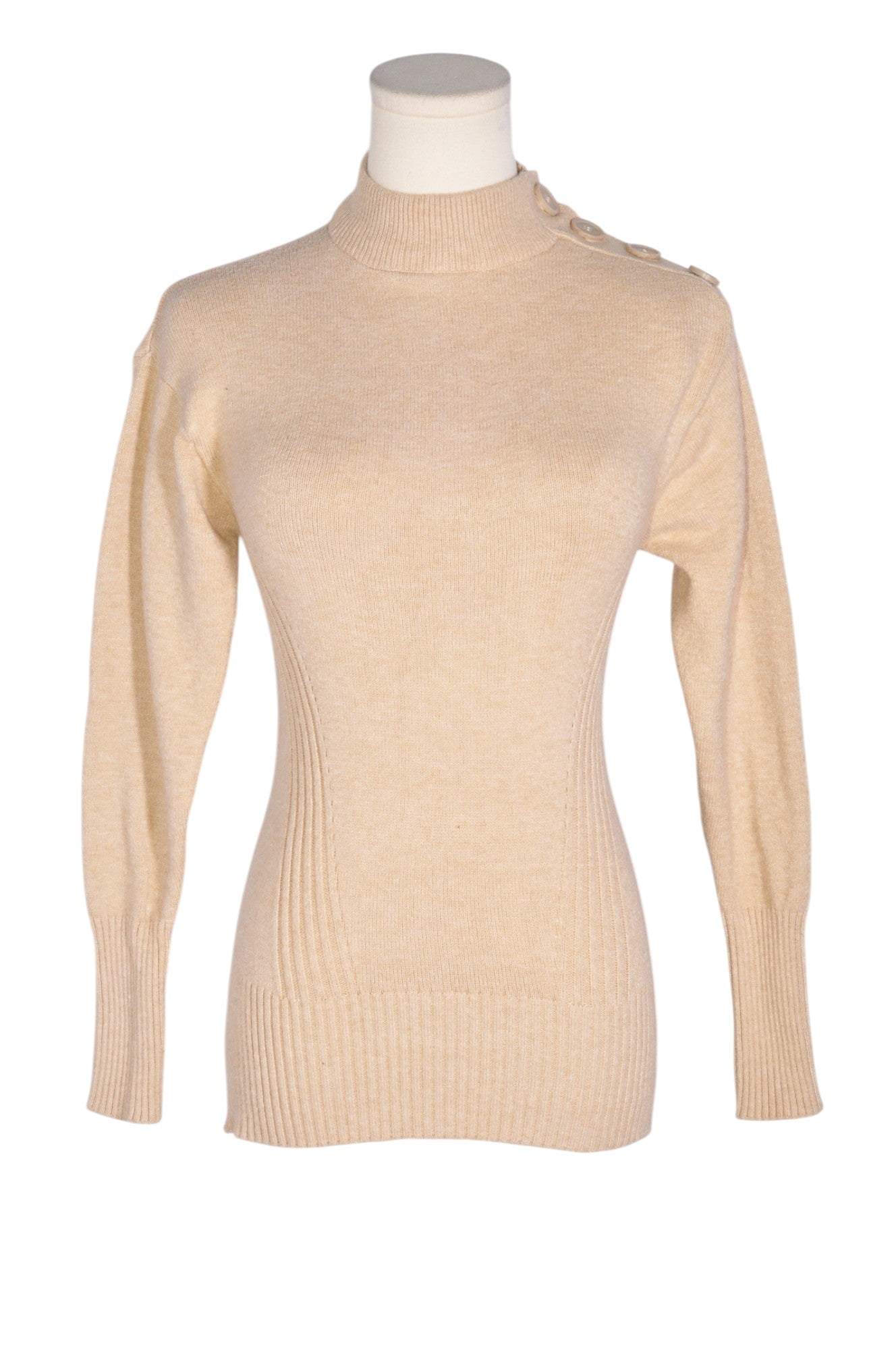 SUZY SHIER Women Knit Tops Regular fit in Beige - Size XS | 12.2 $ KOOP