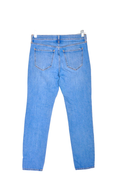 OLD NAVY Women Straight-Legged Jeans Regular fit in Blue - Size 4 | 13.29 $ KOOP