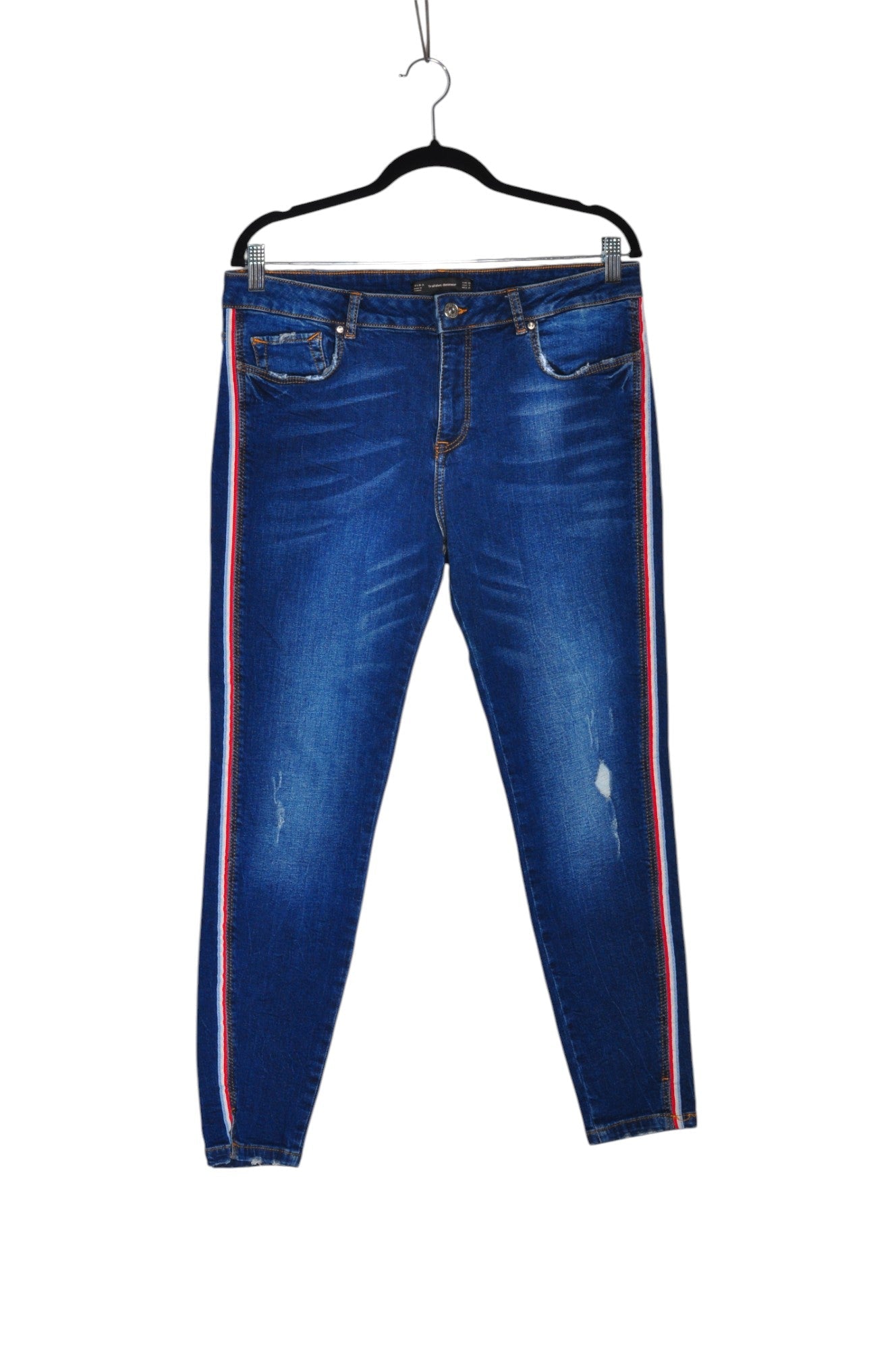 ZARA Women Skinny Jeans Regular fit in Blue - Size 12 | 23.4 $ KOOP