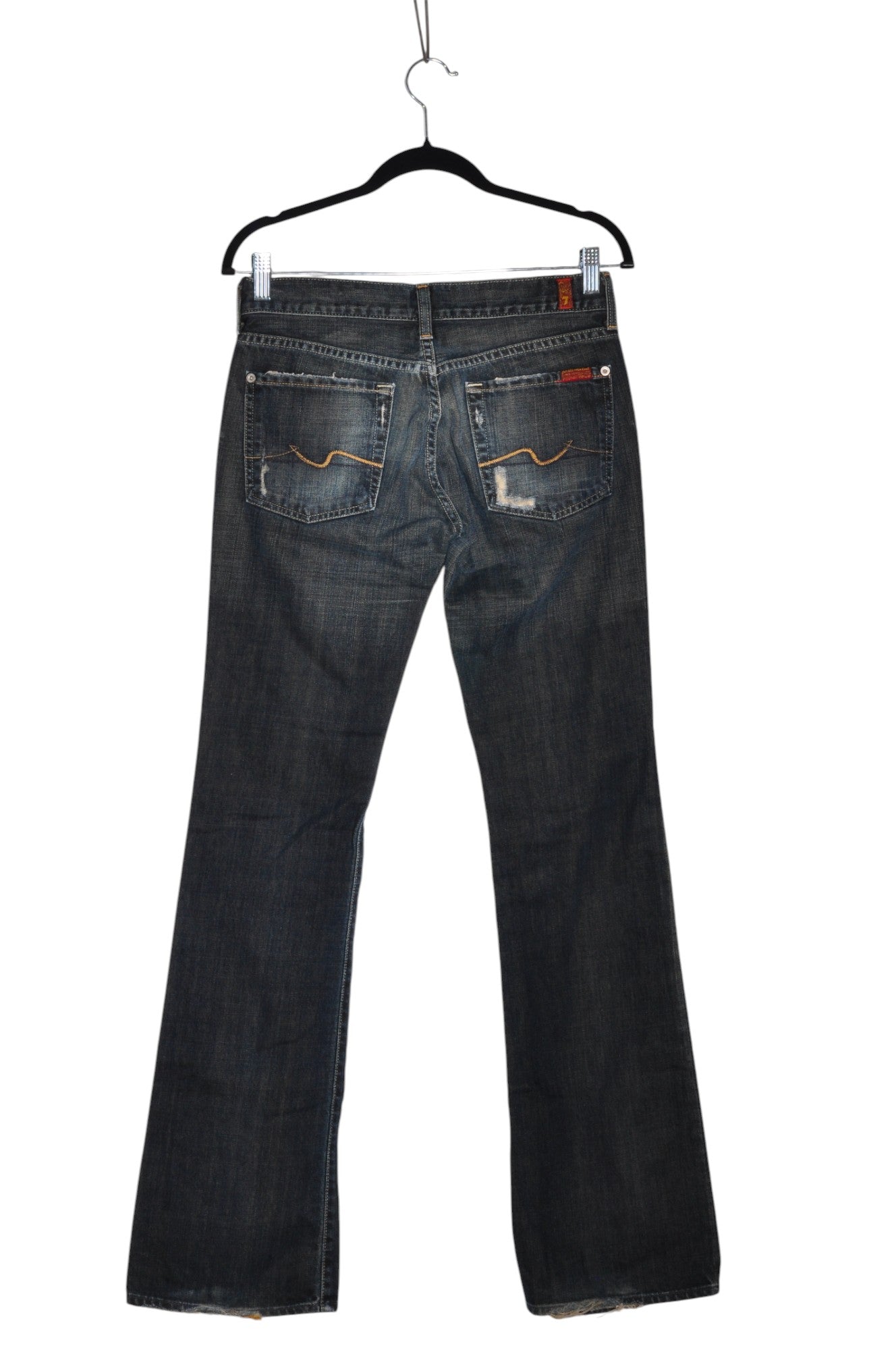 7 FOR ALL MANKIND Women Bootcut Jeans Regular fit in Black - Size 2 | 34.29 $ KOOP