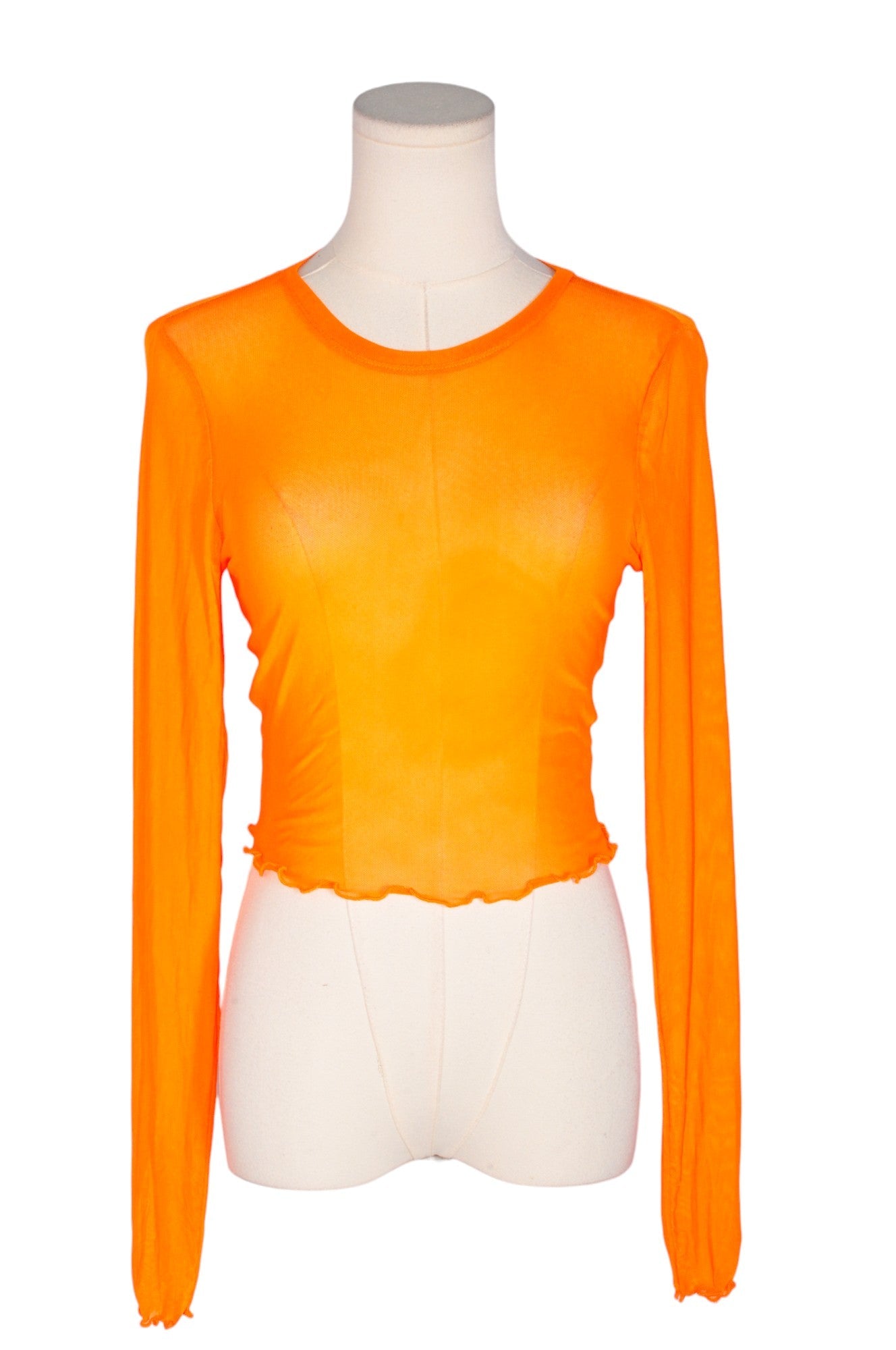 LOVE FIRE Women Crop Tops Regular fit in Orange - Size M | 13.2 $ KOOP
