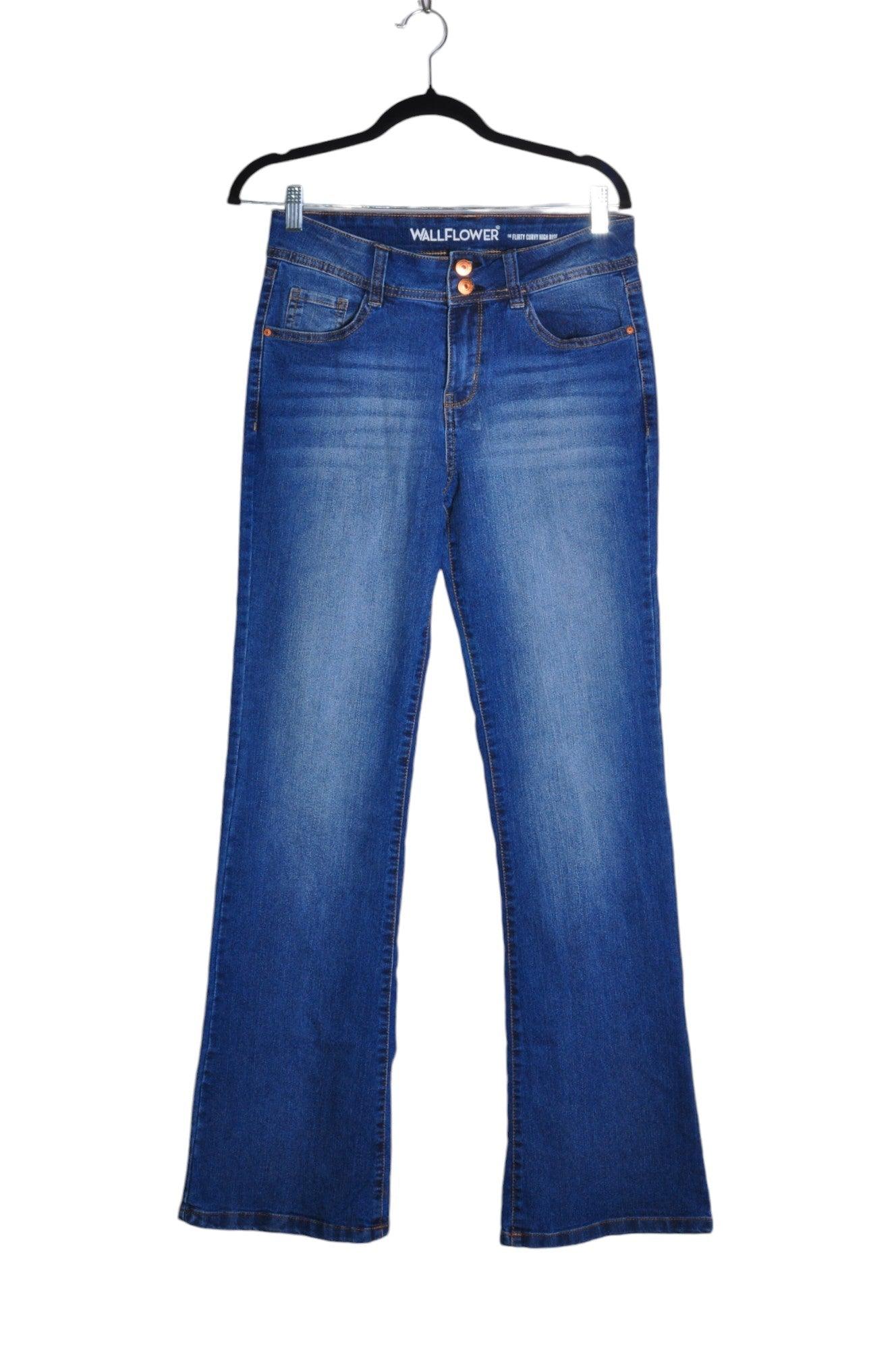 WALLFLOWER Women Straight-Legged Jeans Regular fit in Blue - Size 28x30 | 13.49 $ KOOP