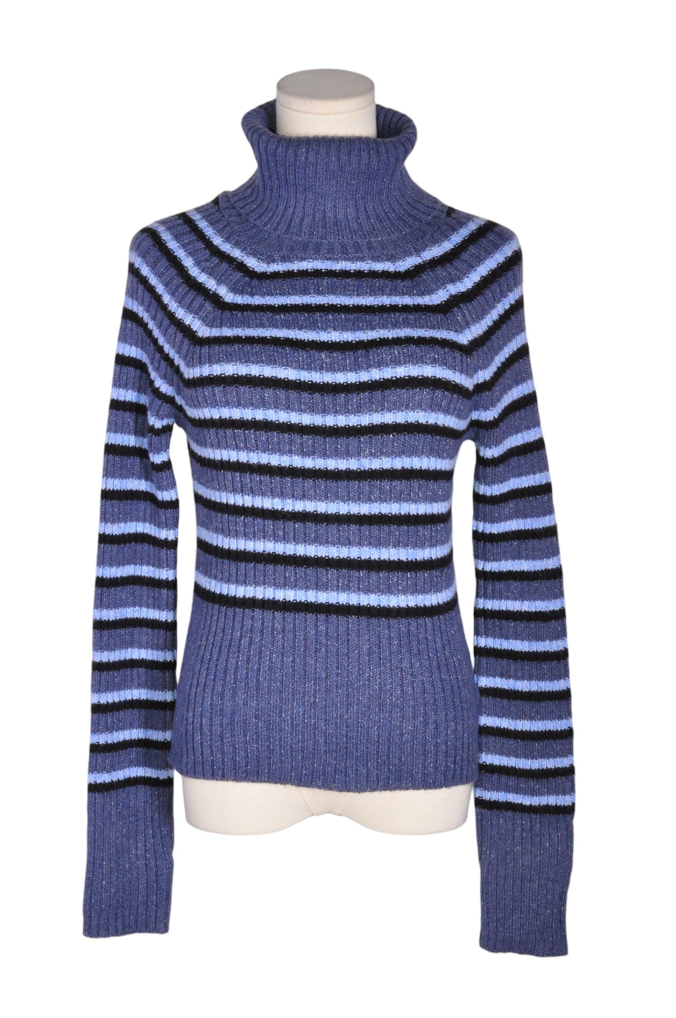 AMERICAN EAGLE Women Turtleneck Tops Regular fit in Blue - Size M | 18.99 $ KOOP