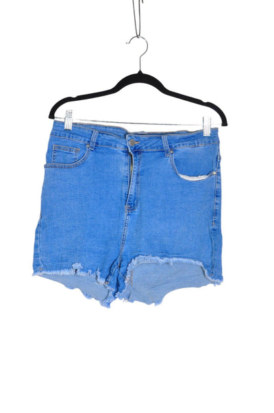 SHEIN Women Denim Shorts Regular fit in Blue - Size 2XL | 9.99 $ KOOP