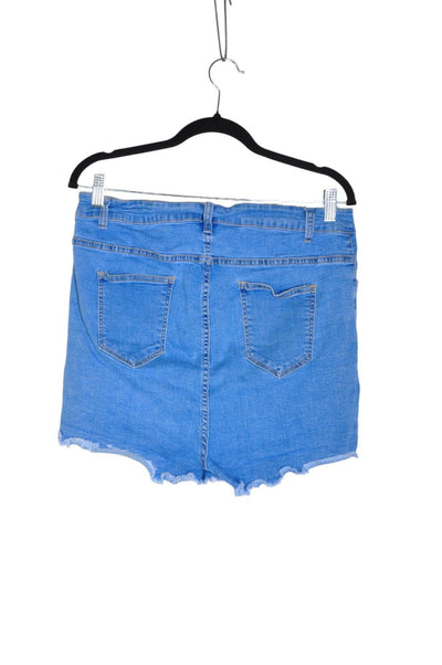 SHEIN Women Denim Shorts Regular fit in Blue - Size 2XL | 9.99 $ KOOP