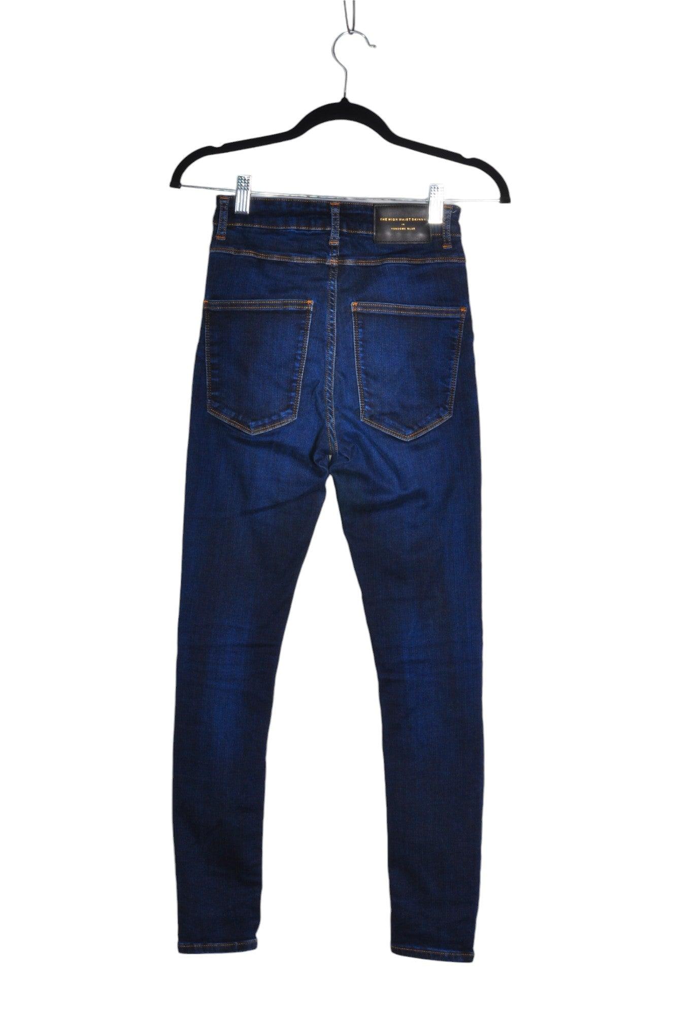 ZARA Women Straight-Legged Jeans Regular fit in Blue - Size 24 | 15.99 $ KOOP