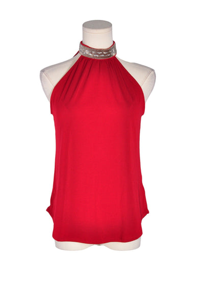 CABLE & GAUGE Women Halter Tops Regular fit in Red - Size XS | 14.4 $ KOOP