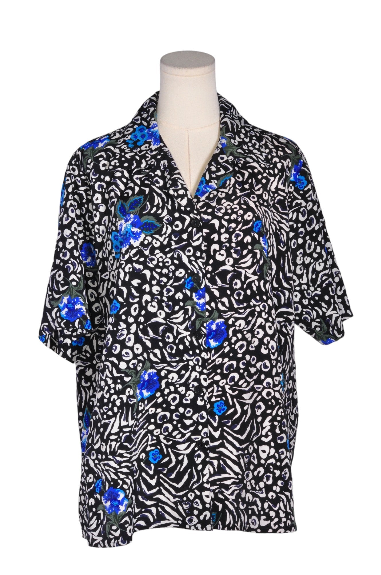 IMPRESSIONS Men Button Down Tops Regular fit in Blue - Size XL | 13.25 $ KOOP