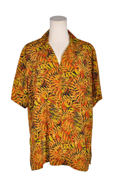 NOTATIONS Men Button Down Tops Regular fit in Orange - Size 1X | 13.25 $ KOOP