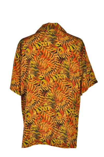 NOTATIONS Men Button Down Tops Regular fit in Orange - Size 1X | 13.25 $ KOOP