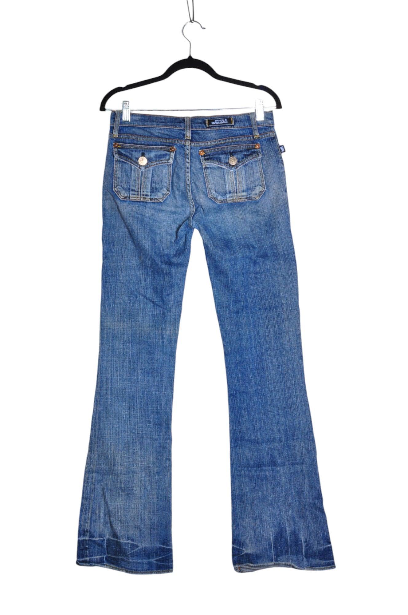 ROCK & REPUBLIC Women Straight-Legged Jeans Regular fit in Blue - Size 28 | 17.29 $ KOOP