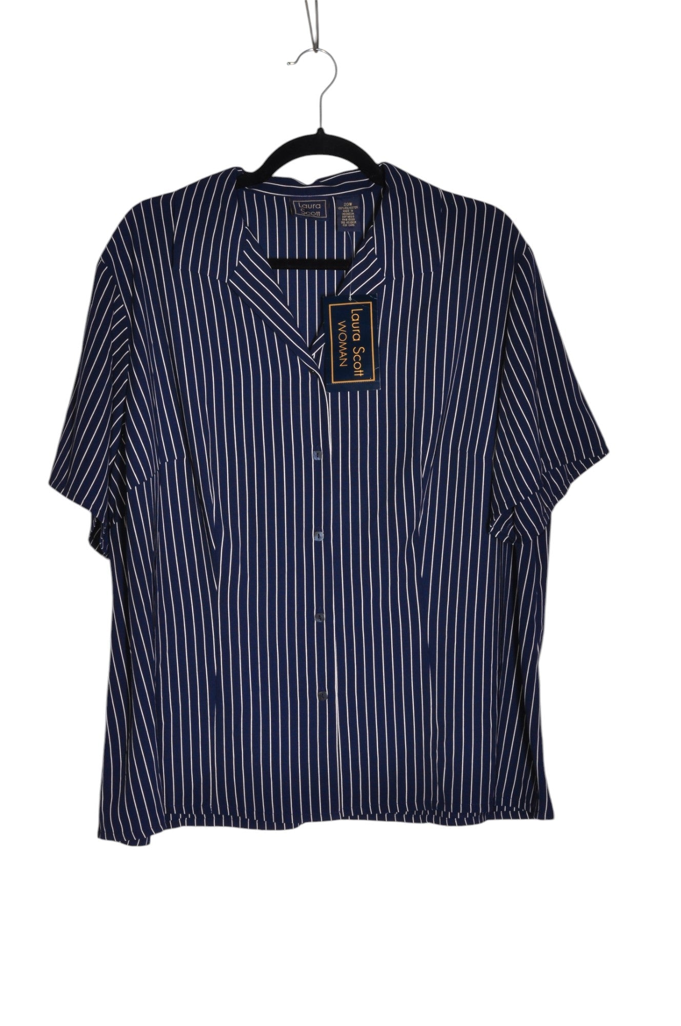 LAURA SCOTT Women Button Down Tops Regular fit in Blue - Size 20 | 9.99 $ KOOP